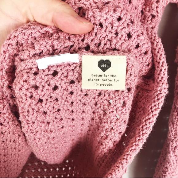 Madewell Austen Chunky Knit Pullover Sweater | Dusty Pink | Size Medium - Picture 7 of 7